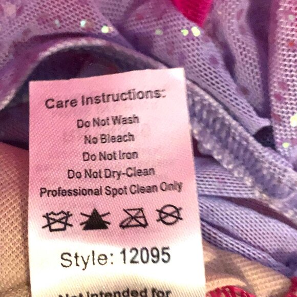 New WEISSMAN Showtime Dance/Costume One Pc Tutu Dress Hot Pink\Lavender S - Picture 11 of 11